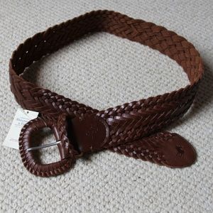 NWT Abercrombie & Fitch XS/S braided leather belt